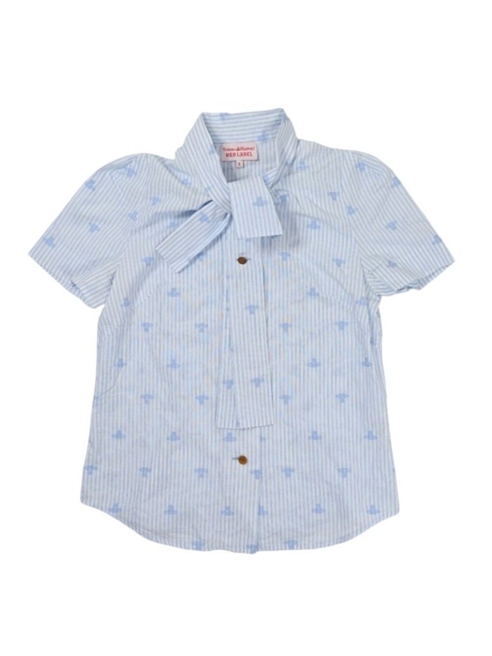 Vivienne Westwood Red Label Bow Tie Striped Shirt in Blue